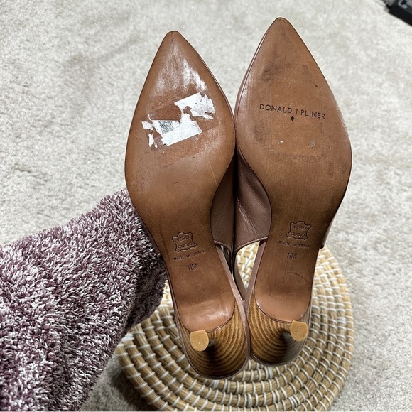 Donald J. Pliner Women’s Rimma Leather Slingback Heels Shoes in Blush Pink 11 - Picture 9 of 14